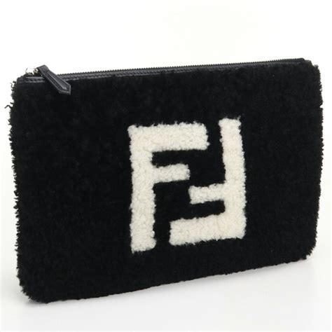 fendi 7n0078 a5tl|Fendi Clutch Bag Banana 7N0078 Leather Greige FENDI .